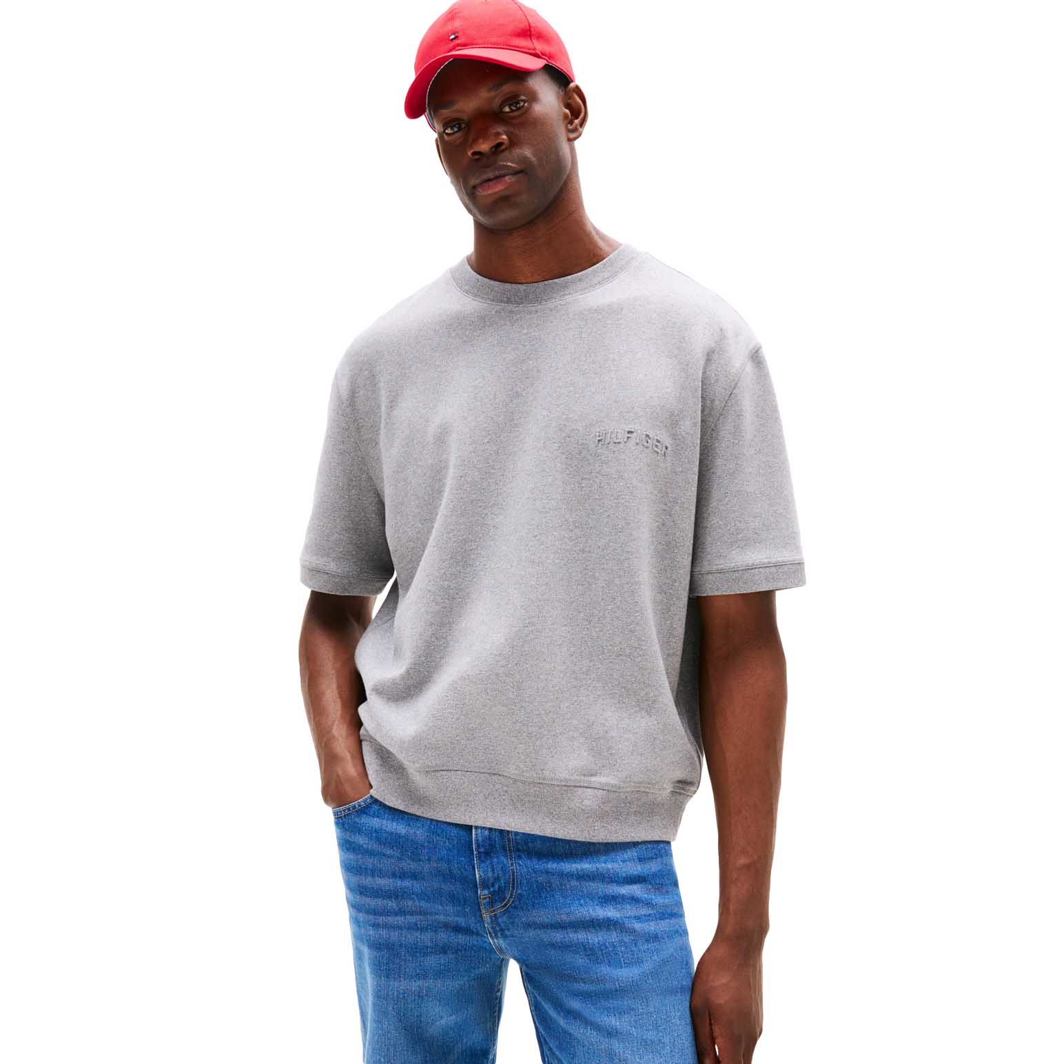 Tommy Hilfiger Small Emboss Ss Sweatshirt